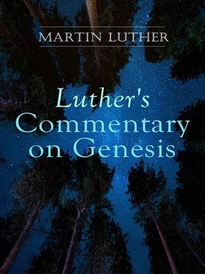 cover image of Luther's Commentary on Genesis